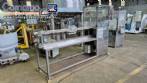Seladora autom�tica de potes frascos copos com selo pl�stico Engemaq 900 potes por hora