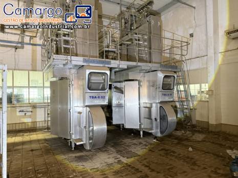 Envasadora ass�ptica Tetra Pak TBA 8 para embalagens cartonadas caixinhas Tetra Brik