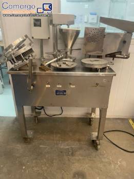 Encapsuladora envasadora em inox semi autom�tica Erli para c�psulas 0 e 1