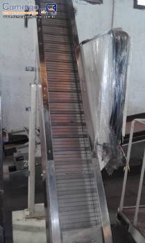 Esteira transportadora industrial em aço inox
