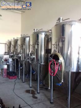 Fbrica linha para produo de cervejas chopps 15.000 litros com cozinha tri bloco