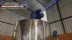 Reator tanque encamisado 2.800 L para cosmticos inox 316