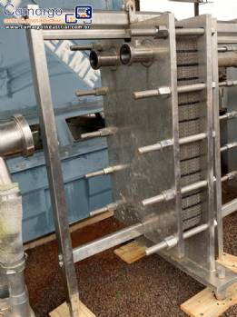 Trocador de calor em a�o inox Padroniza
