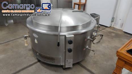 Caldeirão panelão em inox autogerador de vapor à gás COZIL 500 litros