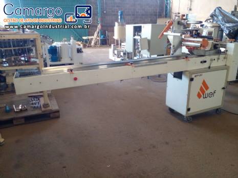 Embaladora Flow Pack em inox WEF M�quinas