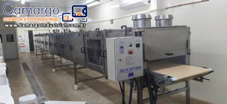 Túnel de resfriamento para chocolate 12 metros JAF Inox