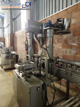 Envasadora dosadora para p�s em potes latas Masipack