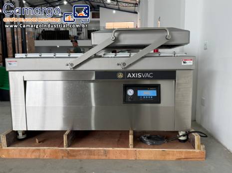 Seladora industrial a vácuo câmara dupla AXISVAC Seladora industrial a vácuo câmara dupla AXISVAC
